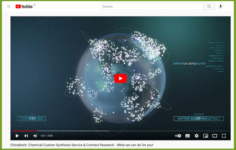 Youtube Channel ChiroBlock Chemical Custom Synthesis